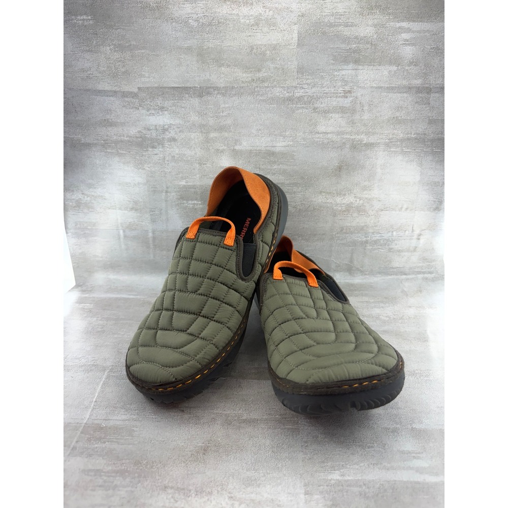 Merrell Jungle Moc Explorer Men Sz 11 Olive Orange Quilted Slip On Shoes J17125